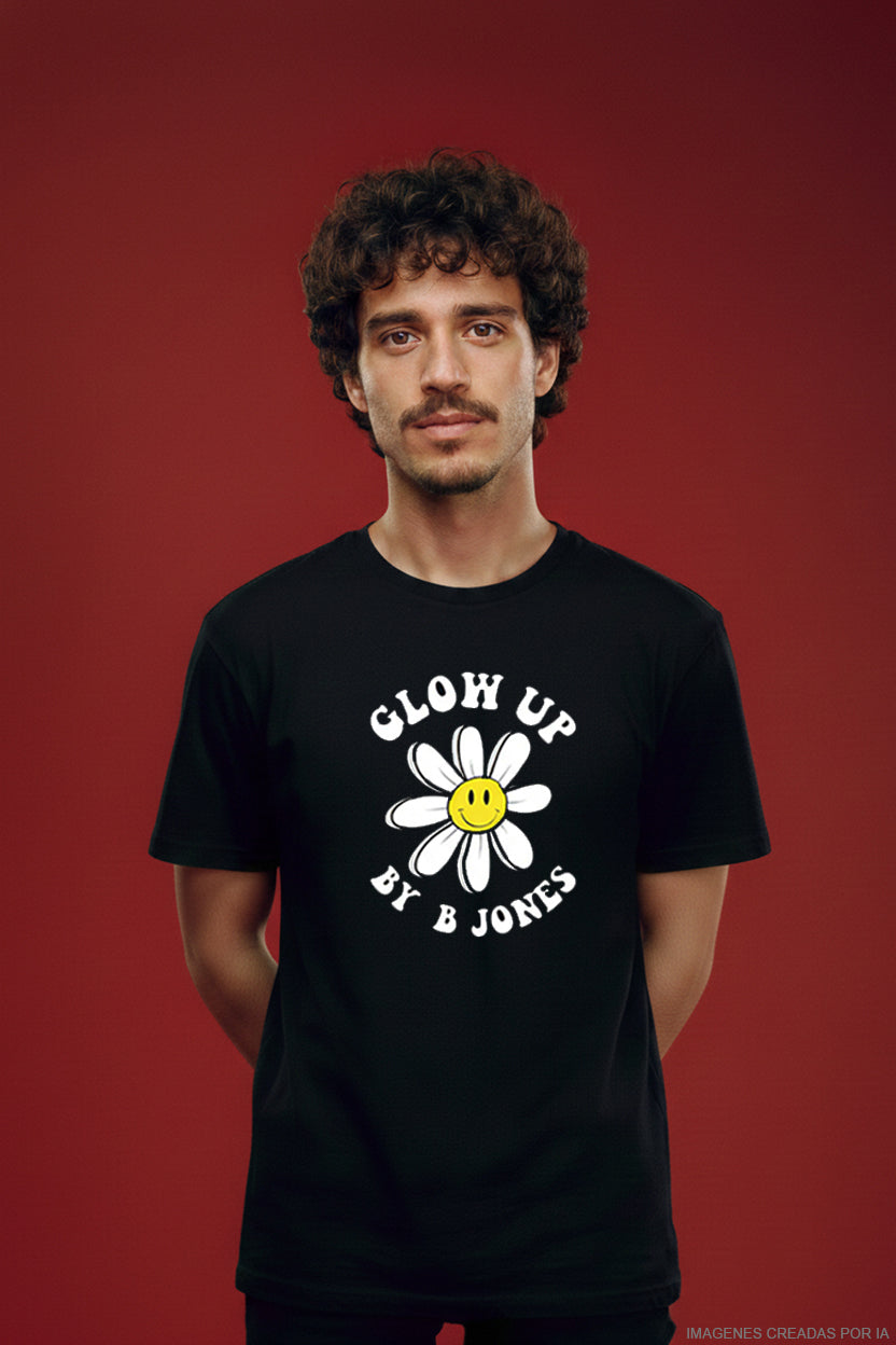 "VIDA COLLECTION" Glow Up Unisex T-shirt Black