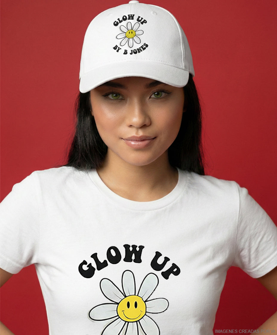 Glow Up Cap White