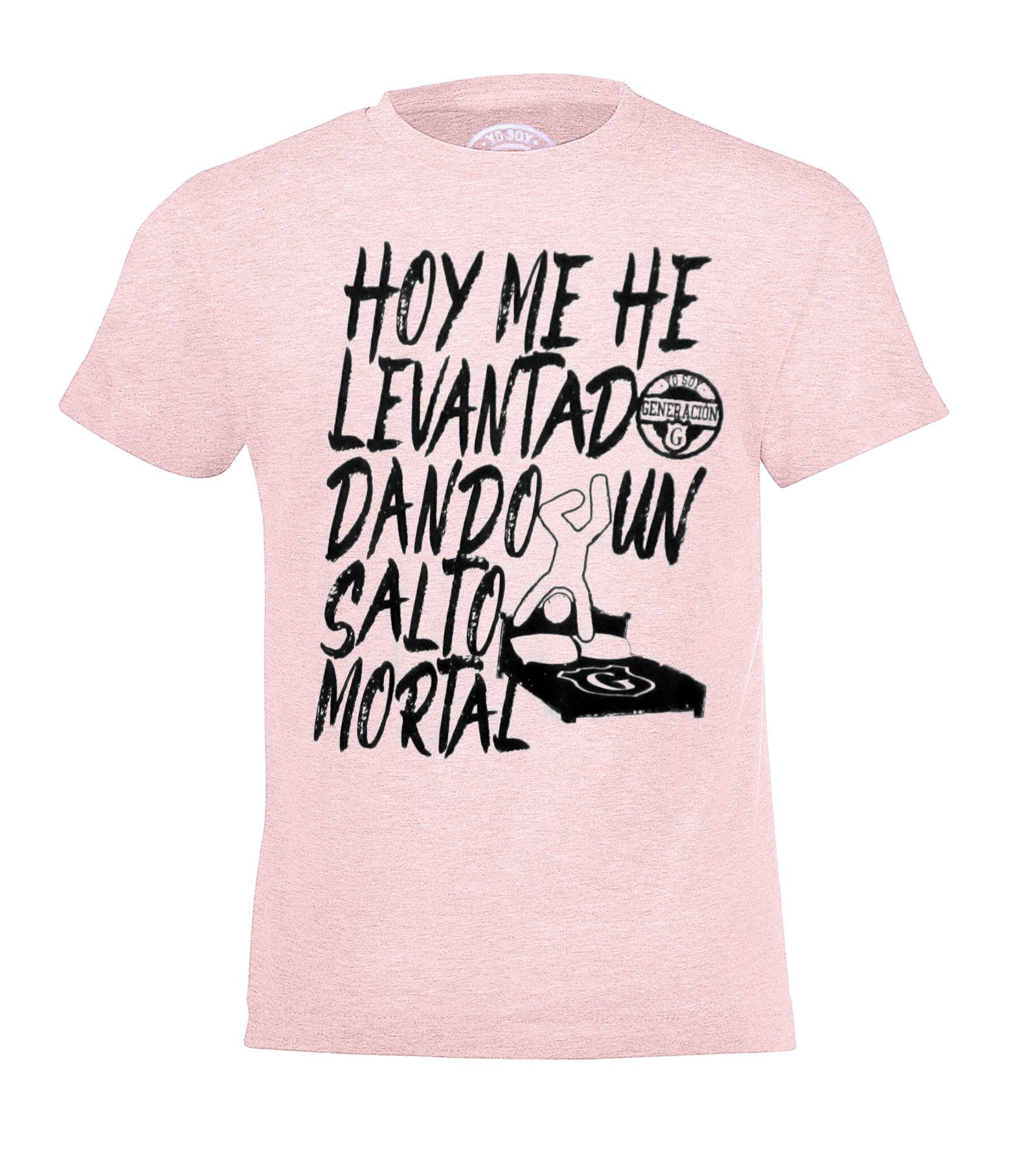 Pink T-shirt Today I woke up kids