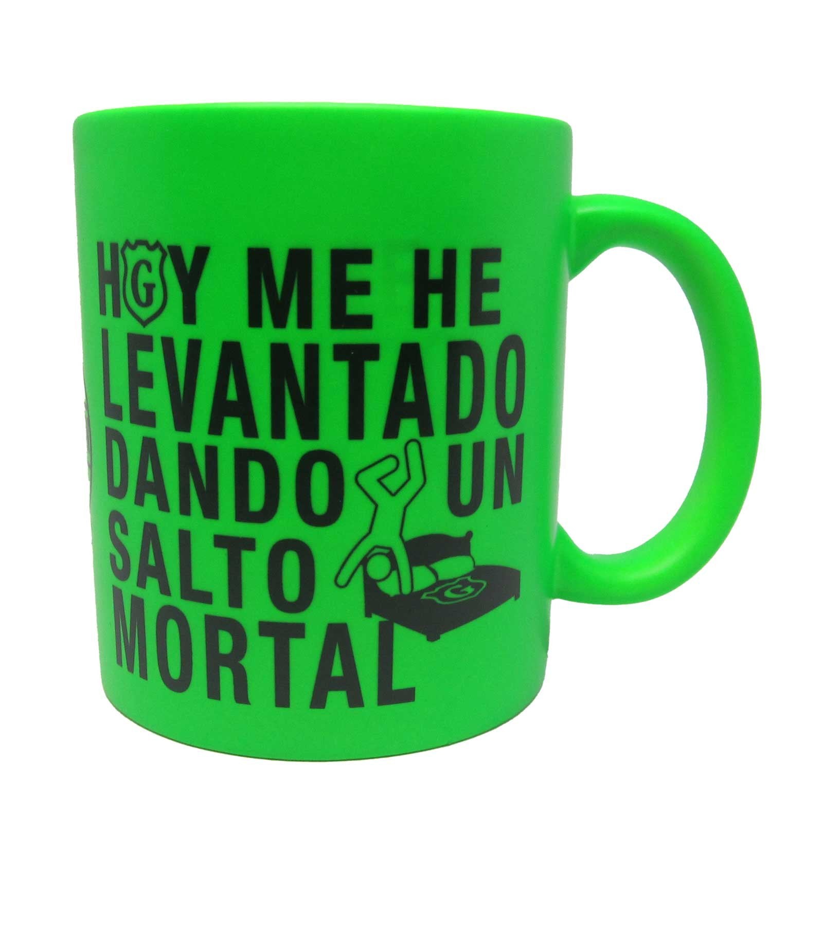Taza Voy a pasármelo bien verde