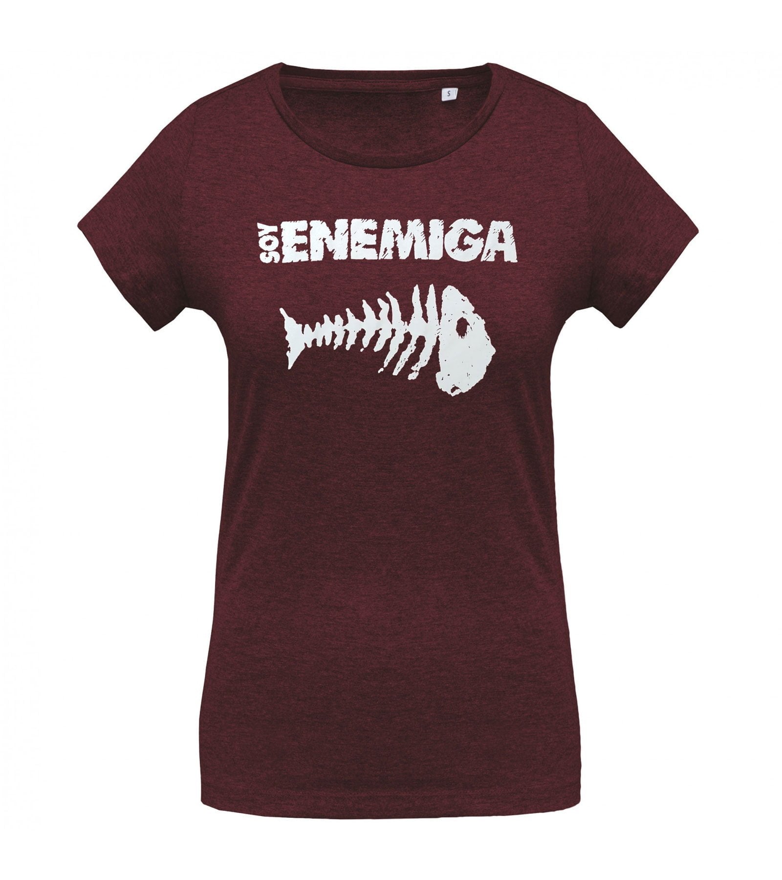 Camiseta Soy Enemiga Burdeos