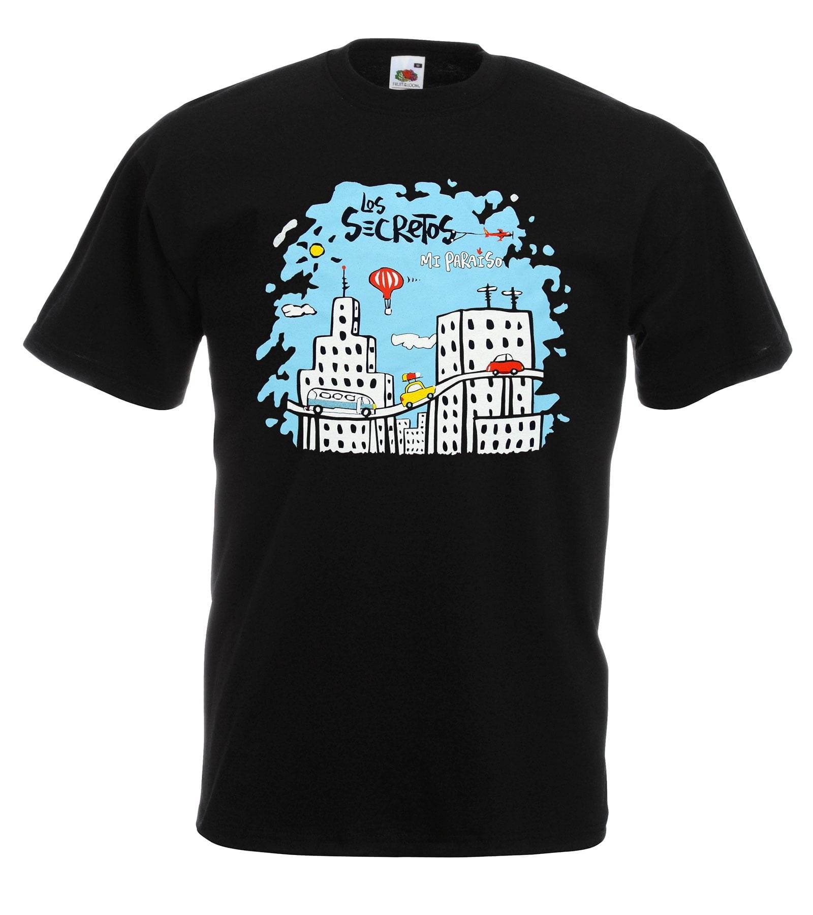 Camiseta ciudad mi paraíso negra