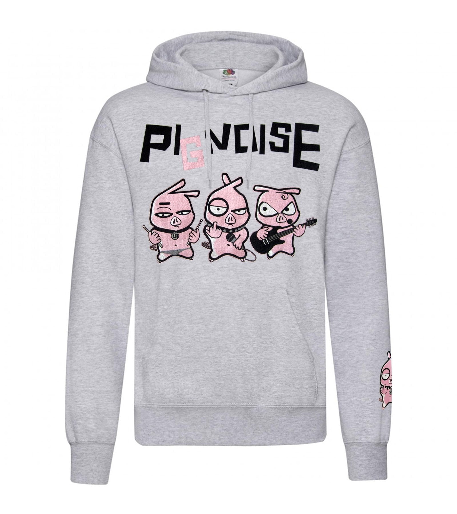 3 Little Pigs Gray Hooded Sweatshirt