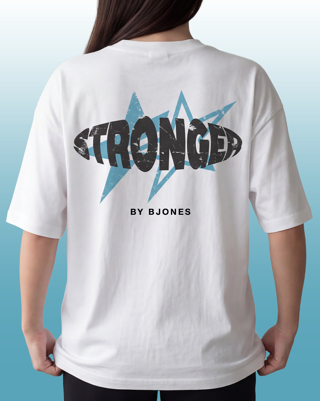 Stronger Unisex T-shirt White Oversize