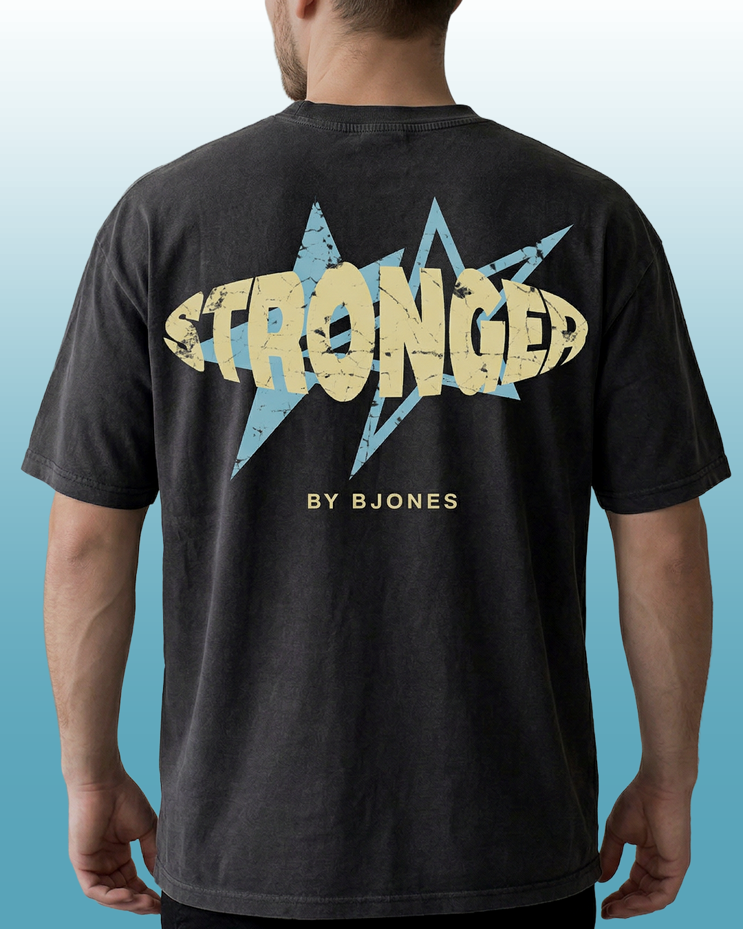 Stronger Unisex T-shirt Black Oversize