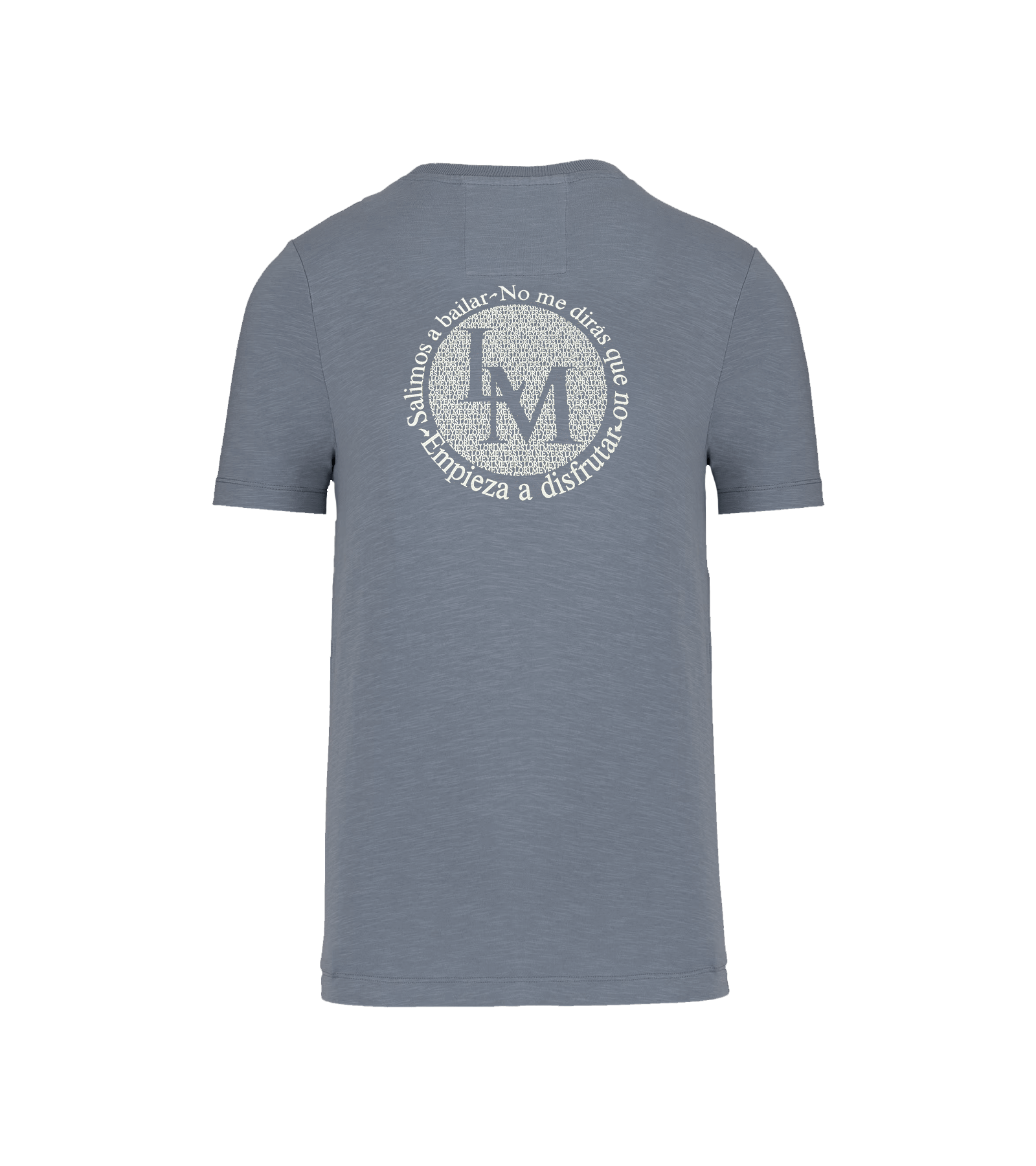 Camiseta Nos falta pista heather navy