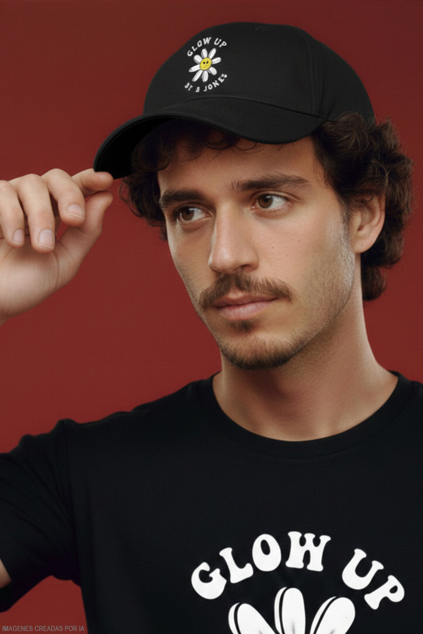 "VIDA COLLECTION" Glow Up Cap Black