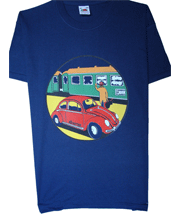 Camiseta Azul Escarabajo