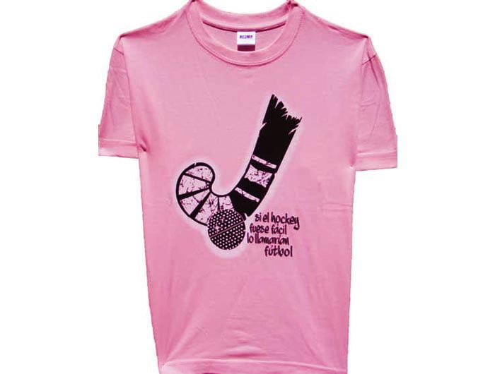 Camiseta "Si el hockey fuese fácil..." Rosa