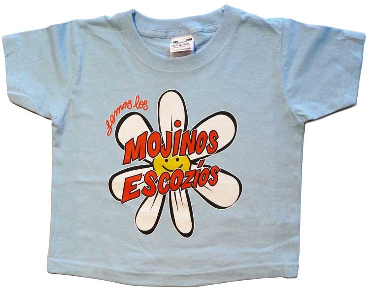 Camiseta Niños Flor Celeste