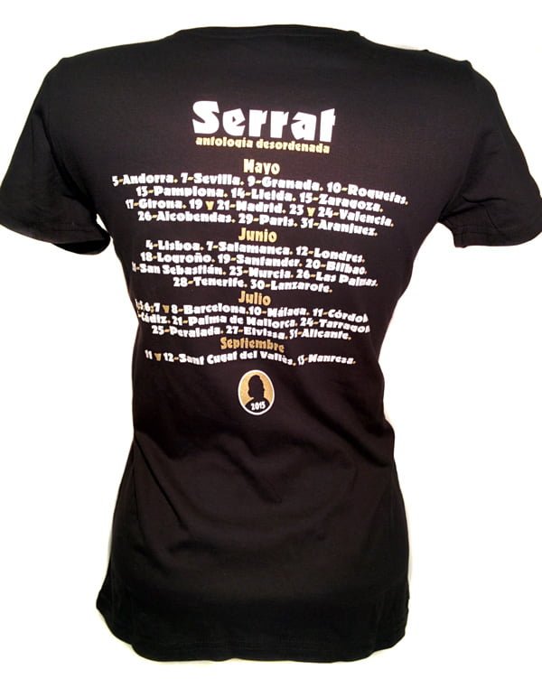 Camiseta de mujer Serrat "Gira Antología..."