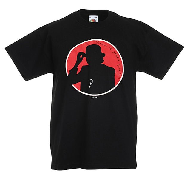 Camiseta negra niños Silueta