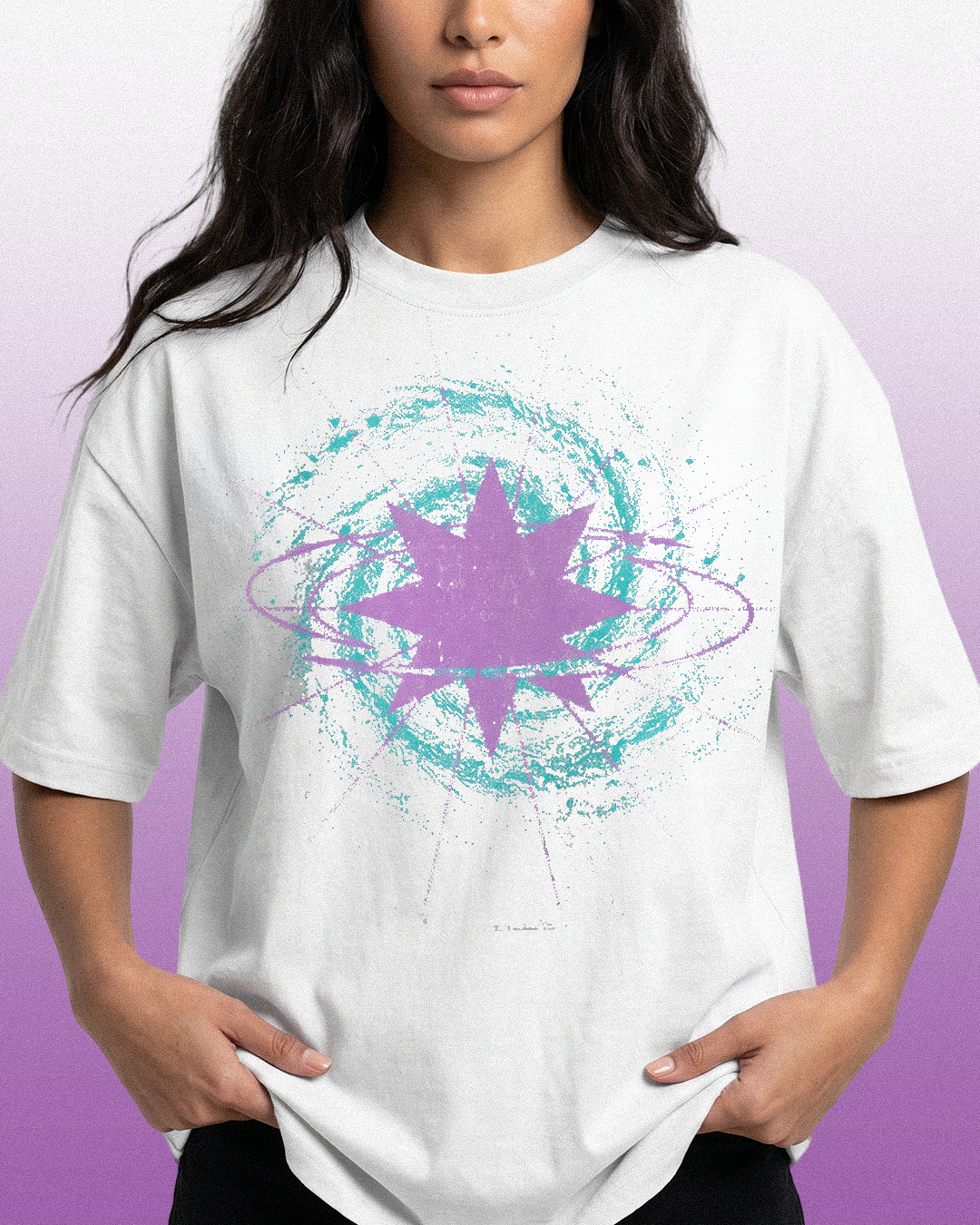 Universe Unisex T-shirt Oversize (Back)
