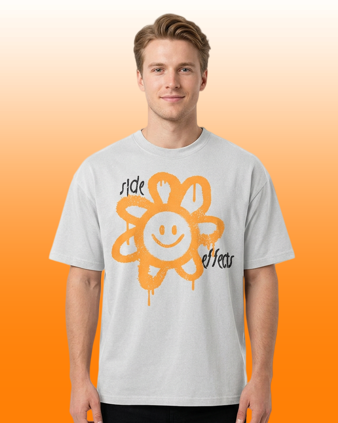 Side Effects Unisex T-shirt White Oversize Oversize