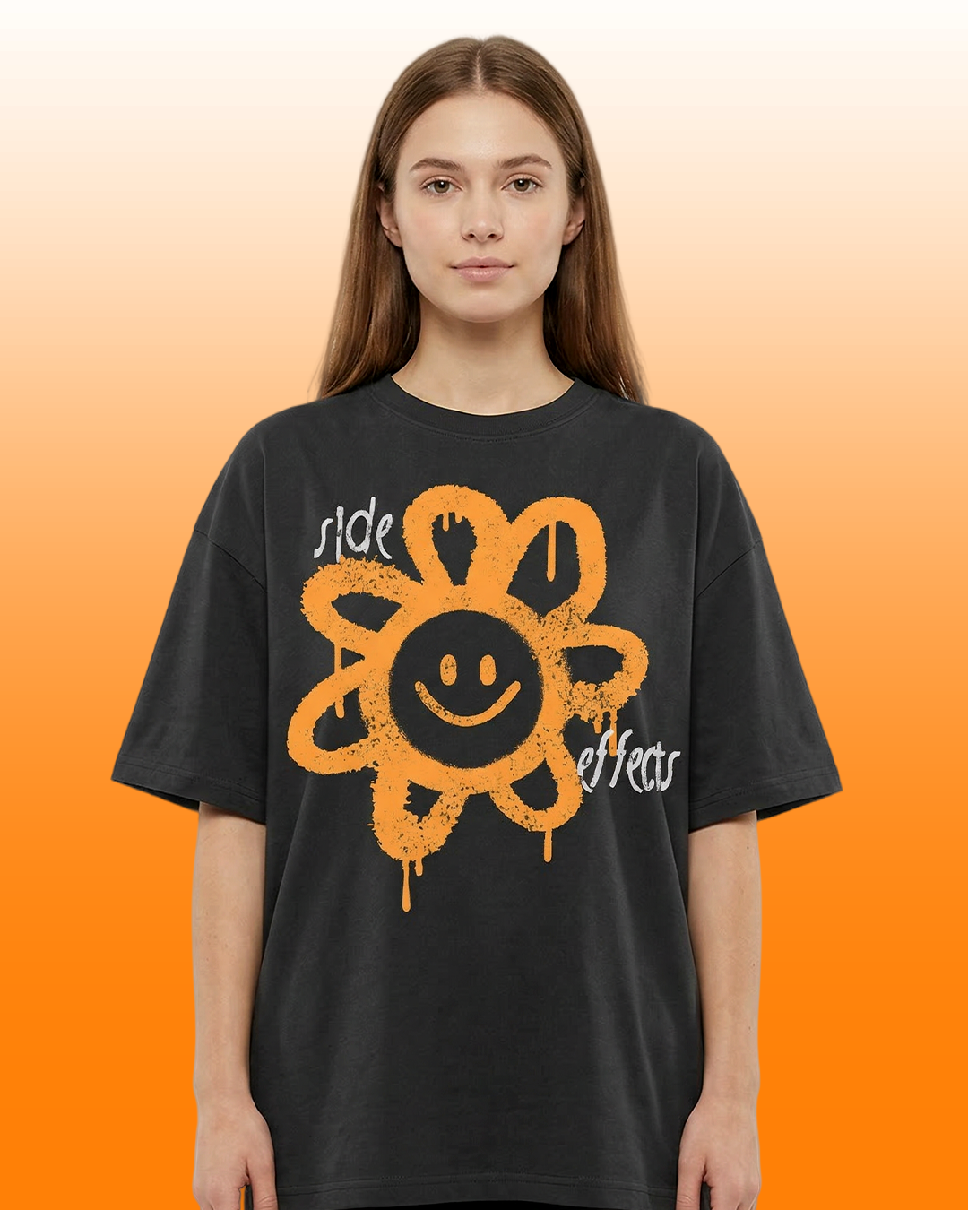 Side Effects Unisex T-shirt Black Oversize