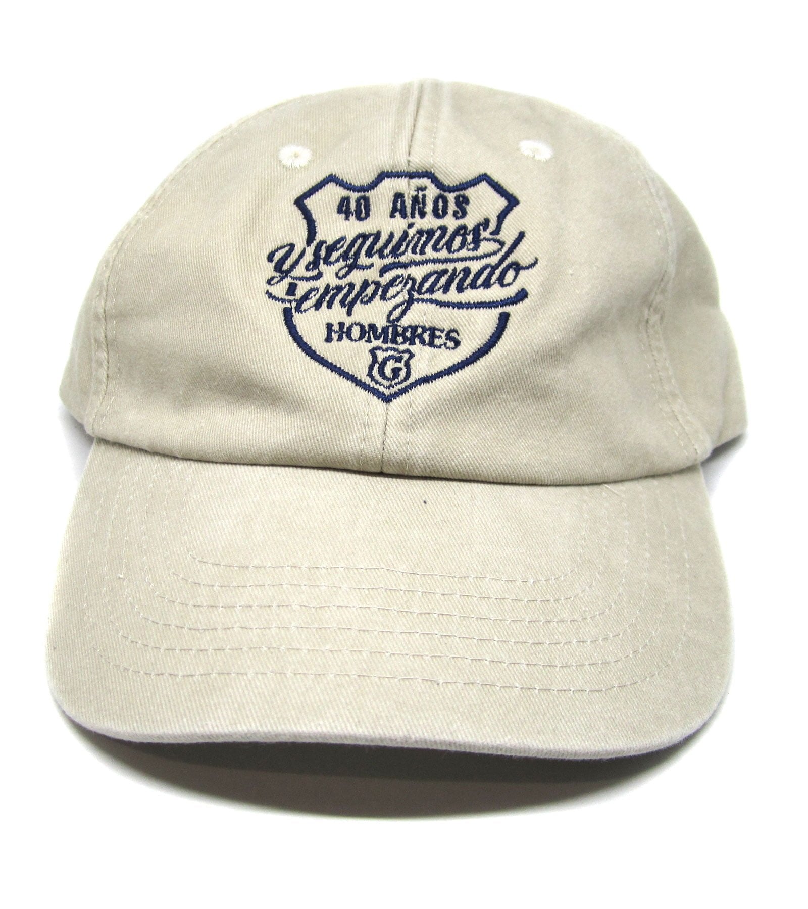 Gorra beige Y Seguimos