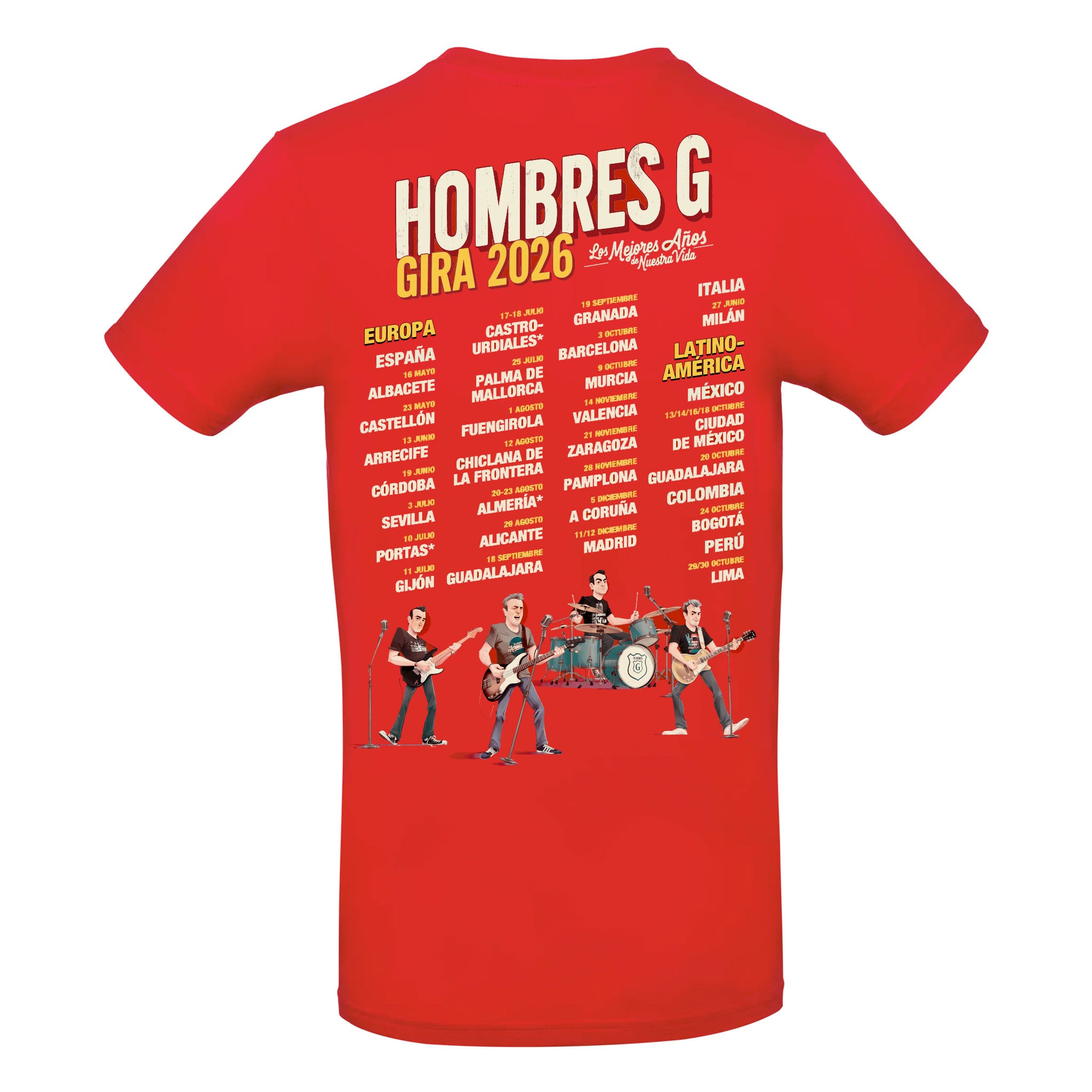 Camiseta Gira 2026 Roja
