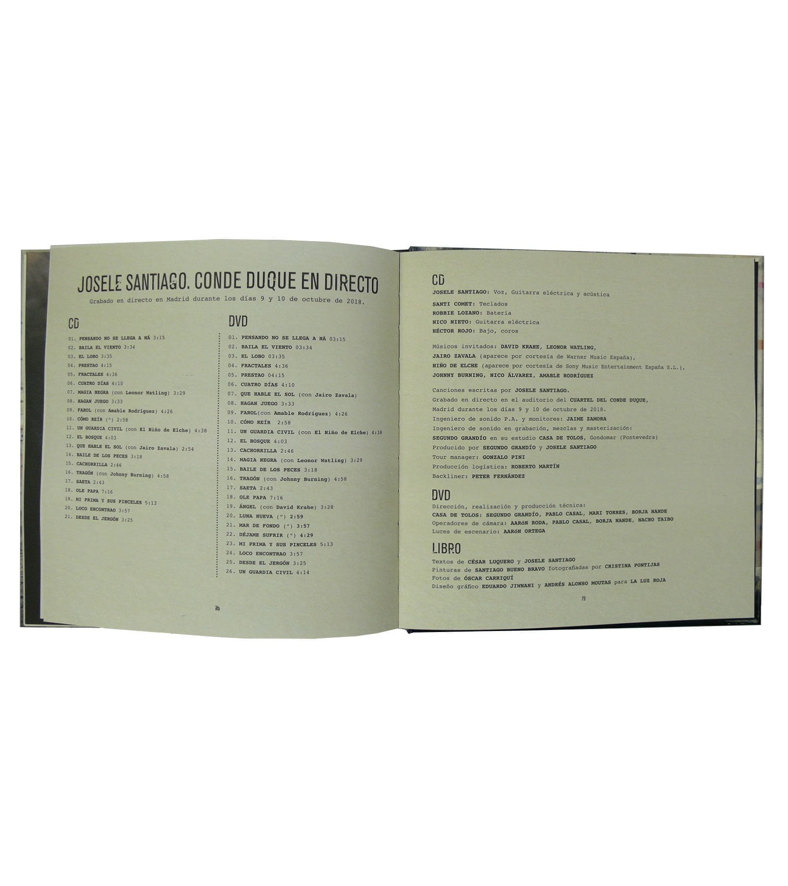 Conde Duque Live CD + DVD + Book