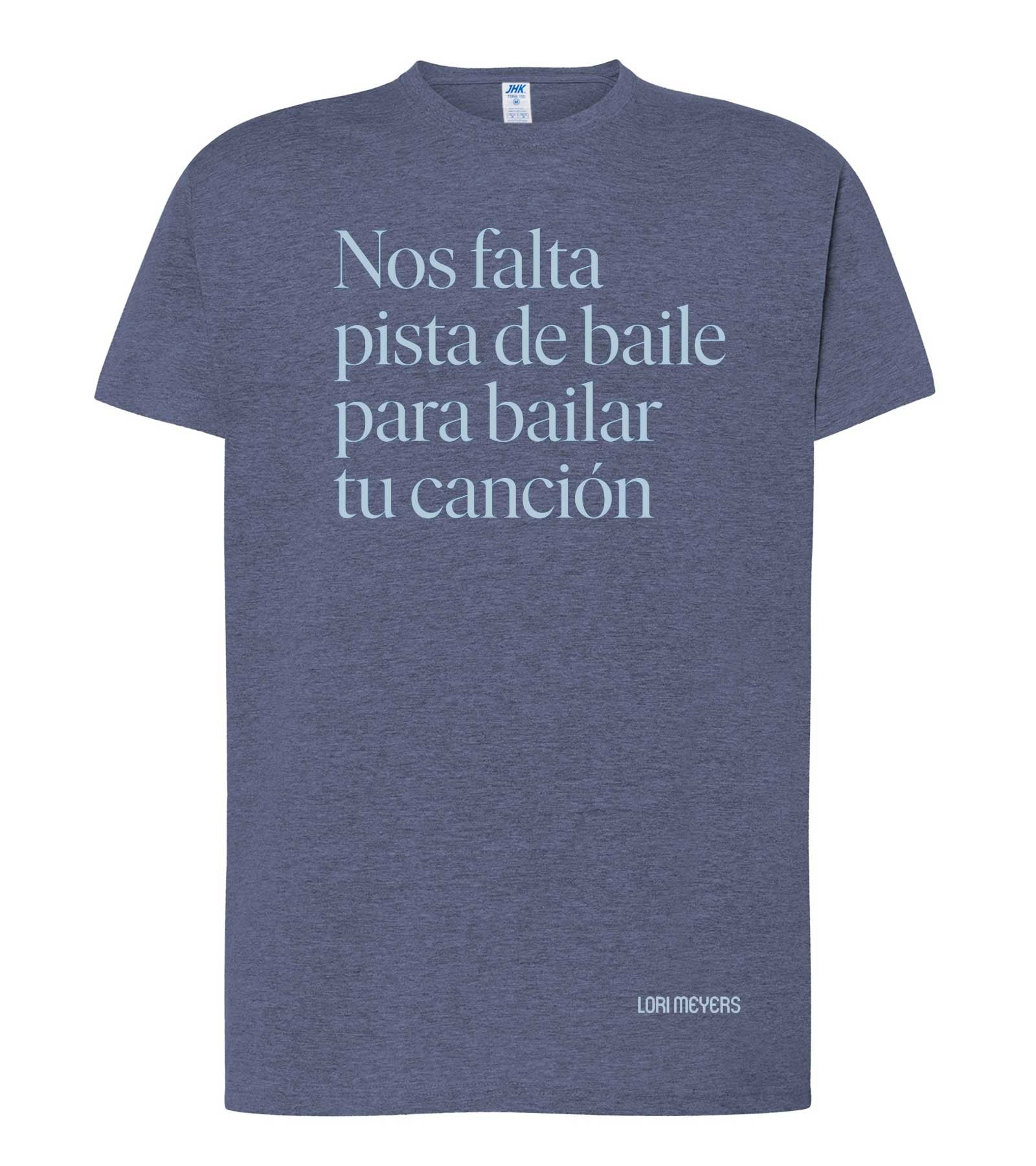 Camiseta Nos falta pista heather navy