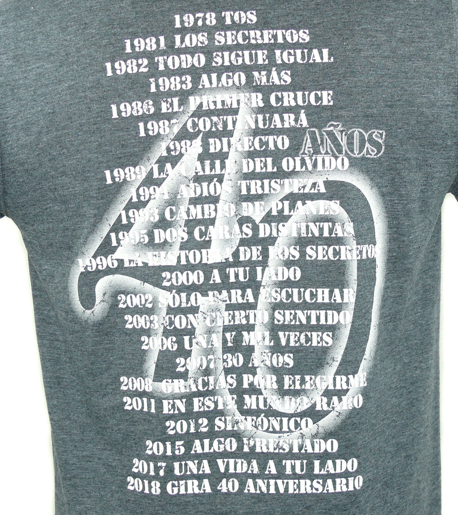 Camiseta 40 Años Antología