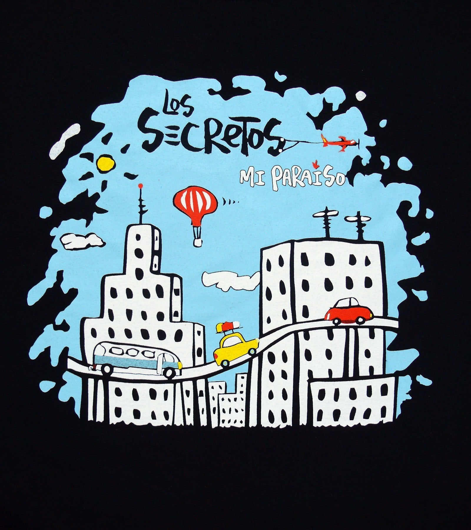 Camiseta de mujer ciudad mi paraíso negra