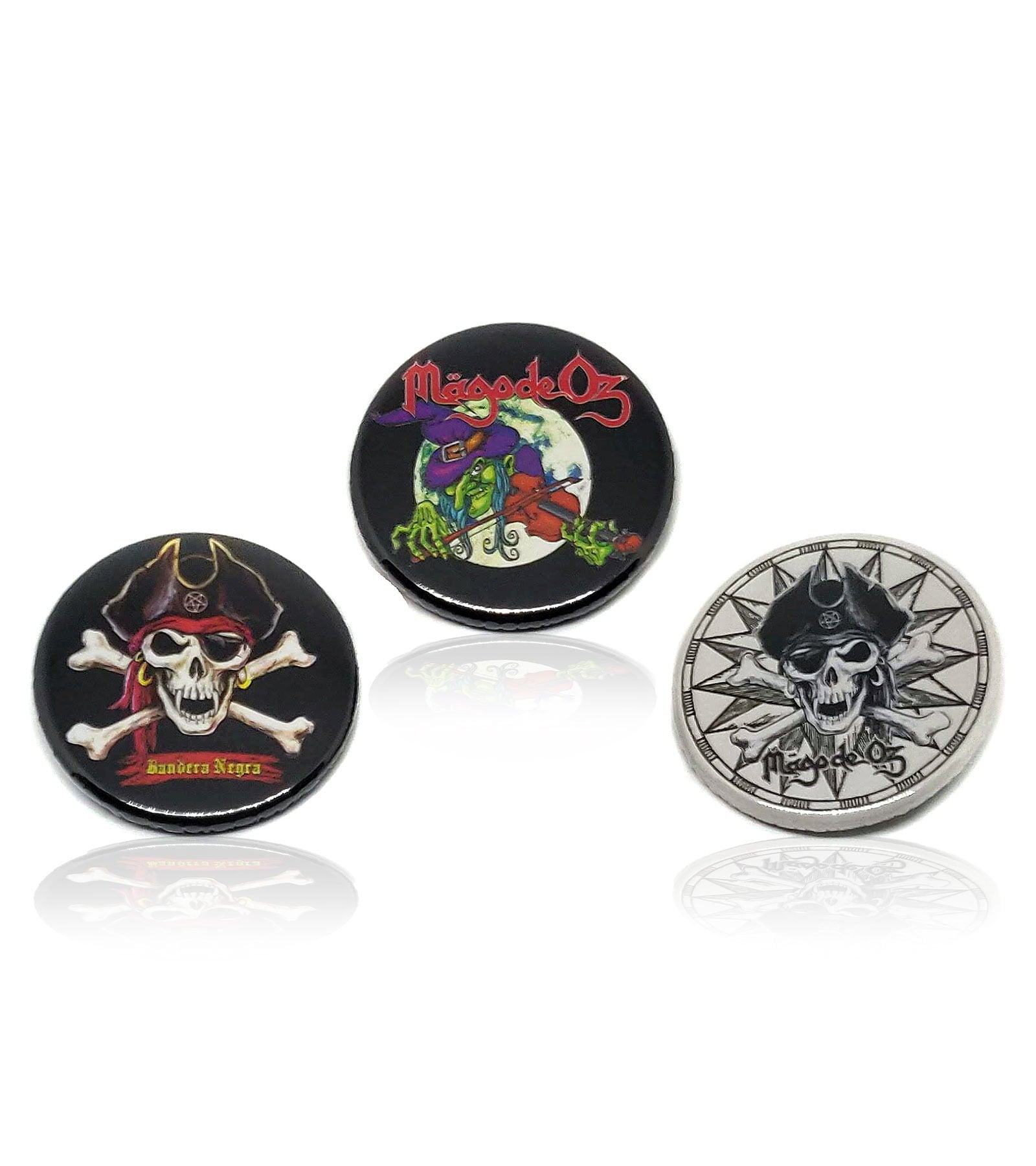 Pack de chapas Bandera Negra