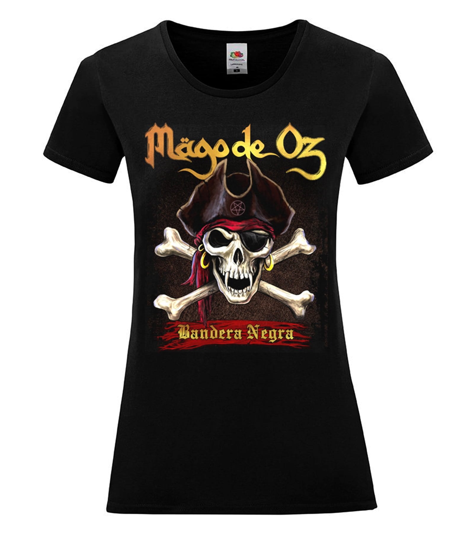 Camiseta de mujer Bandera Negra