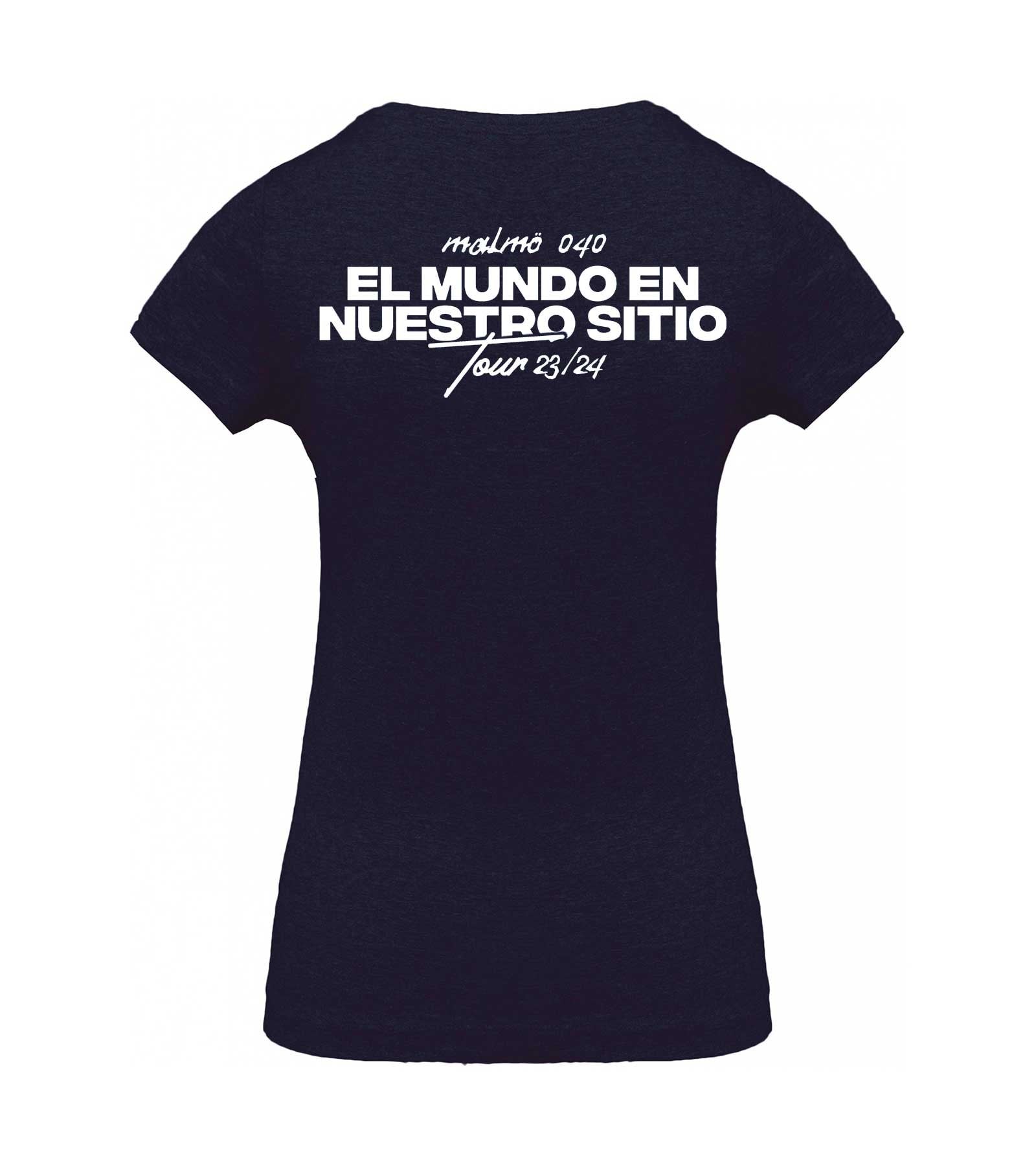 Camiseta El mundo en nuestro sitio mujer