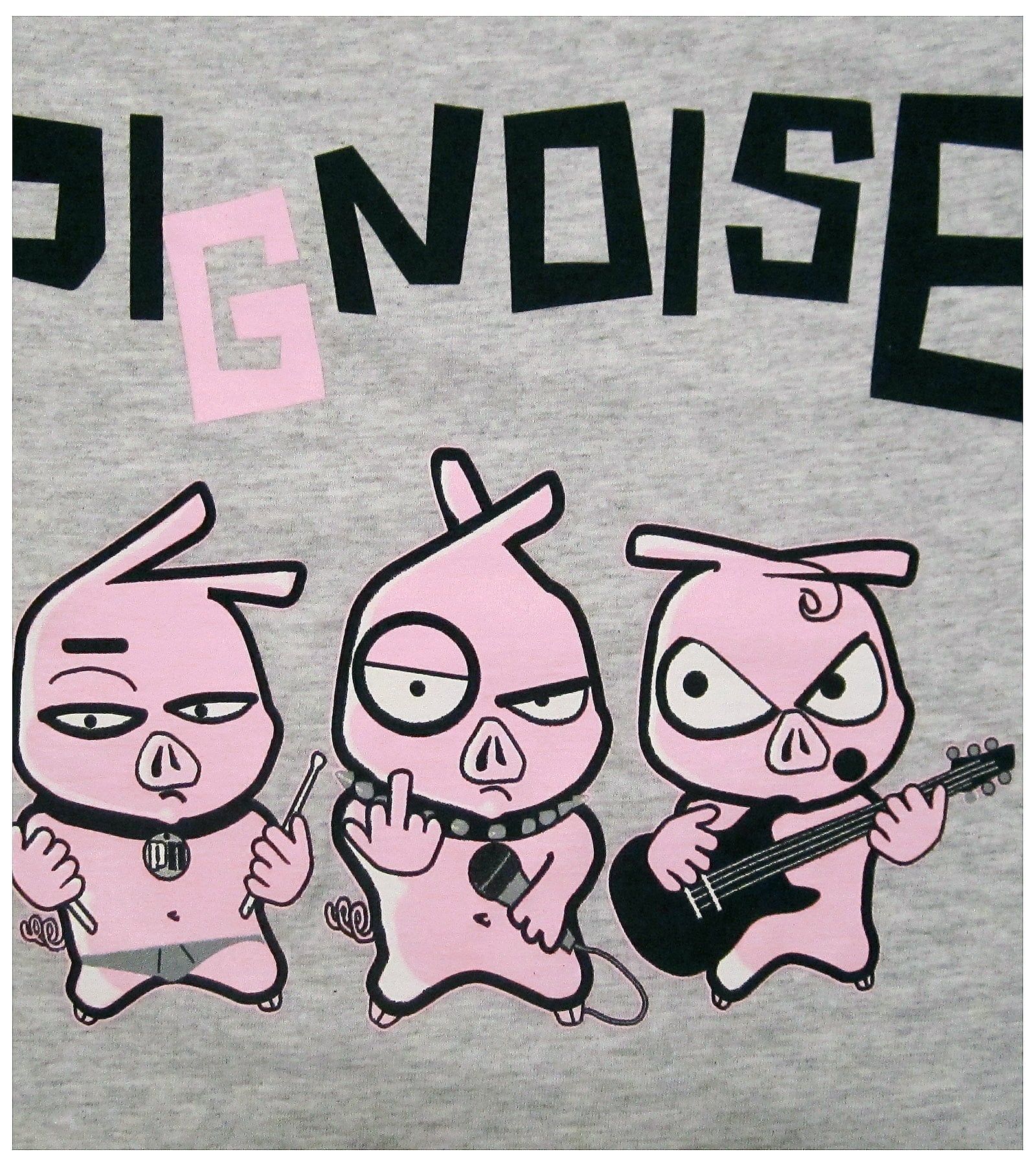 Camiseta 3 Cerditos gris niñ@s