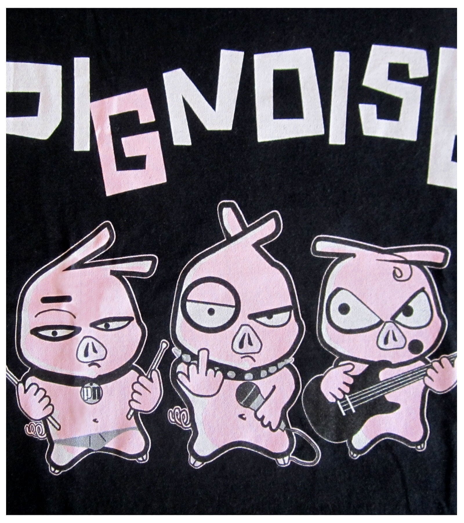 Camiseta 3 Cerditos negra