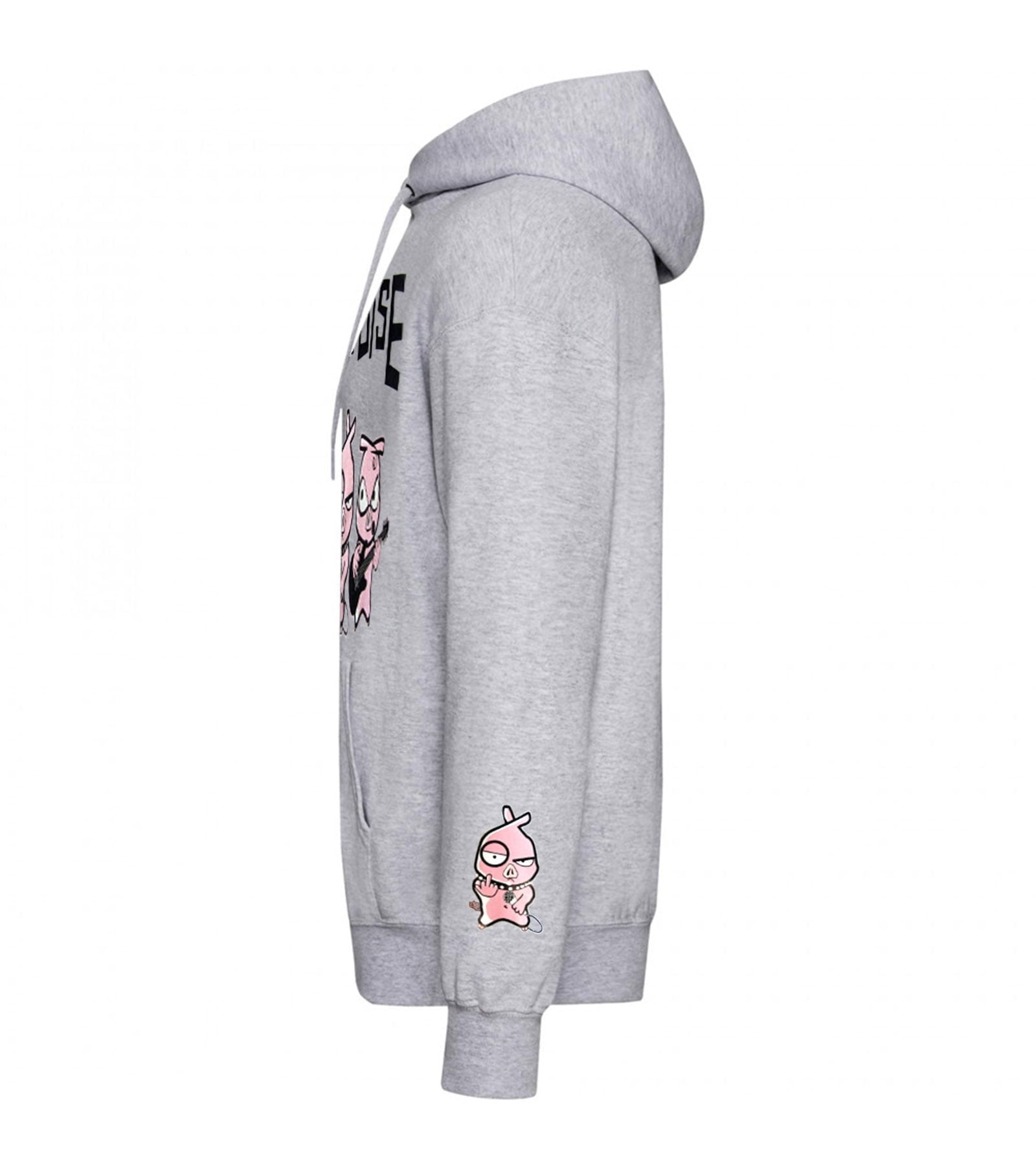 Sudadera Capucha 3 Cerditos Gris