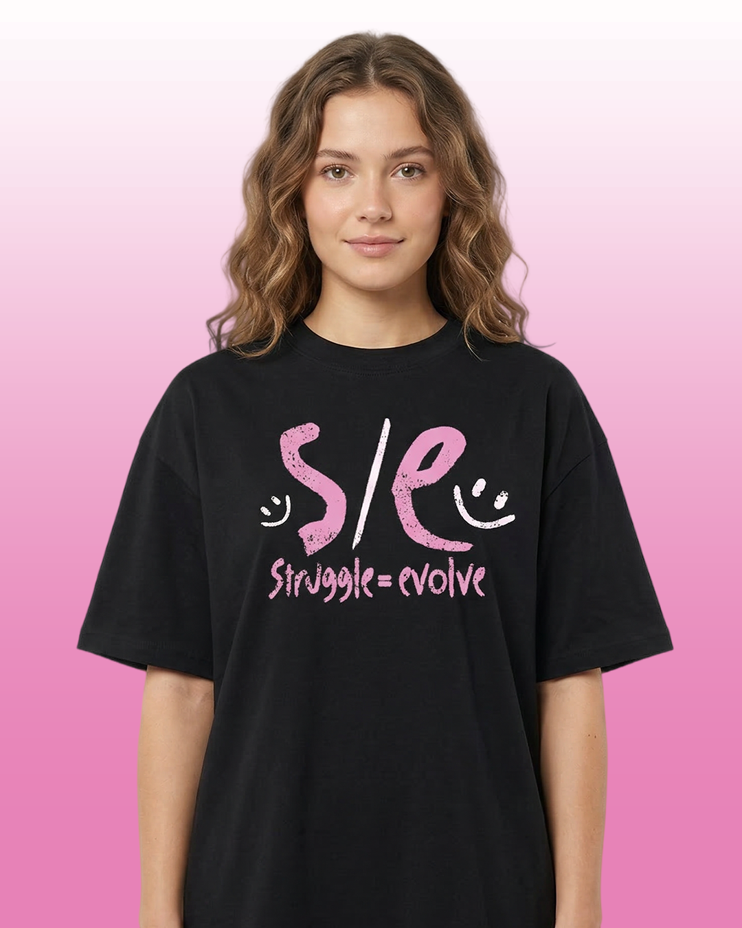Side Effects "Struggle/Evolve" Unisex T-shirt Black Oversize