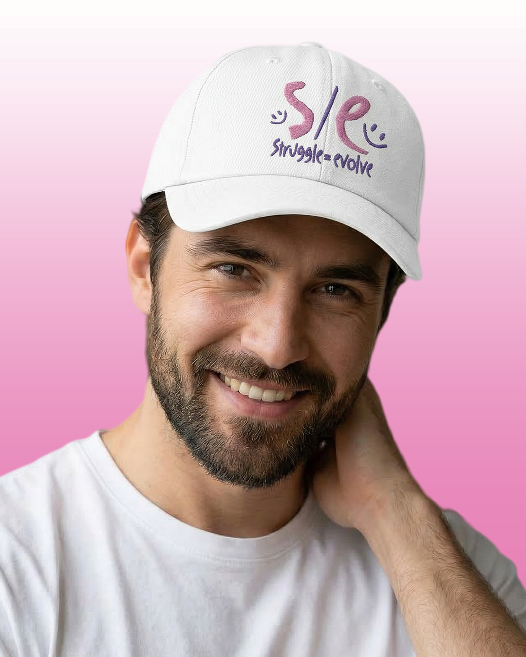 Side Effects "Struggle/Evolve" Cap White