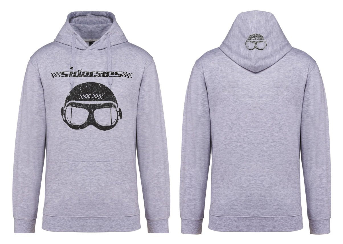 Sudadera Capucha Casco Gris