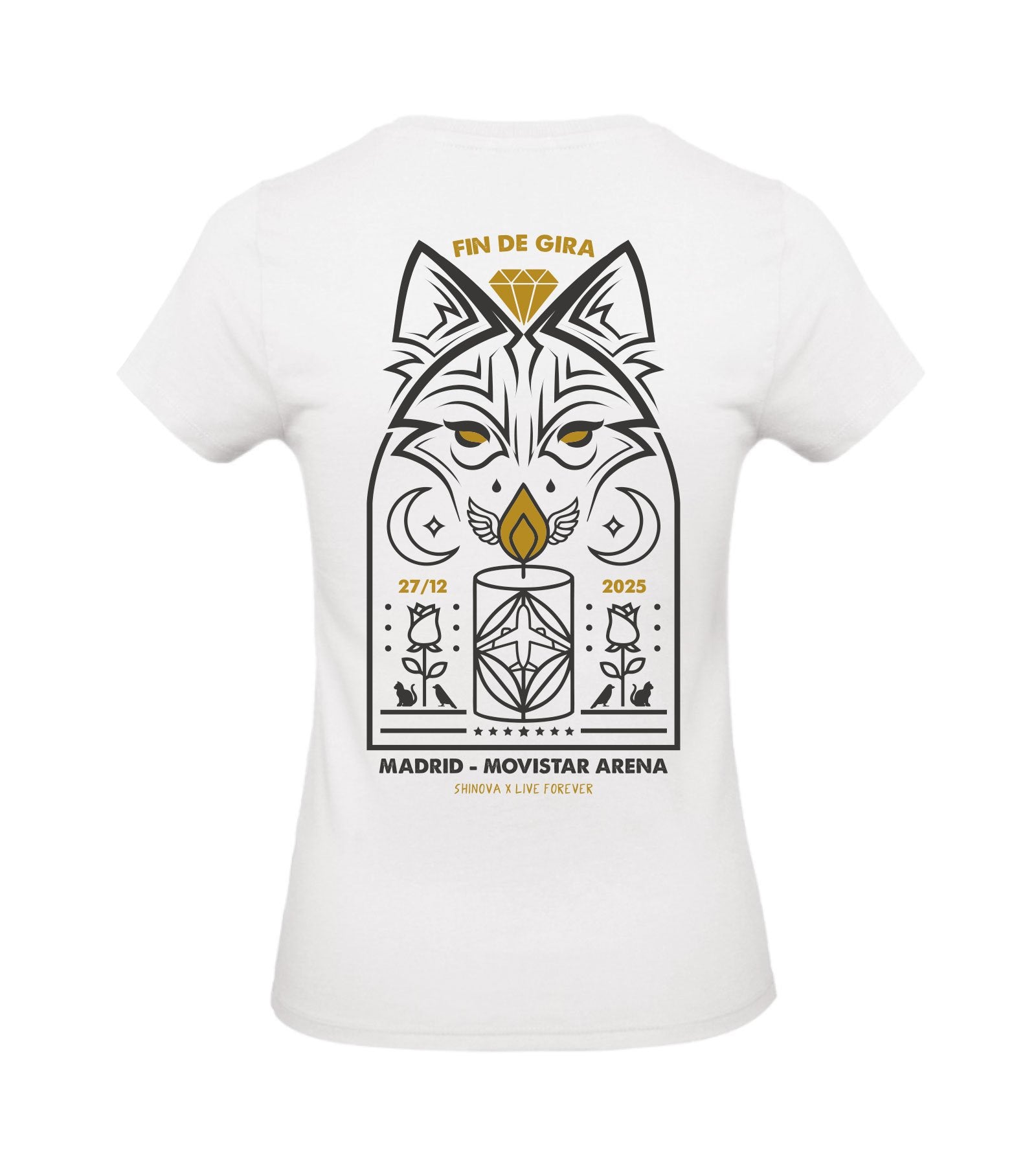 Camiseta Fin de Gira Off White Mujer