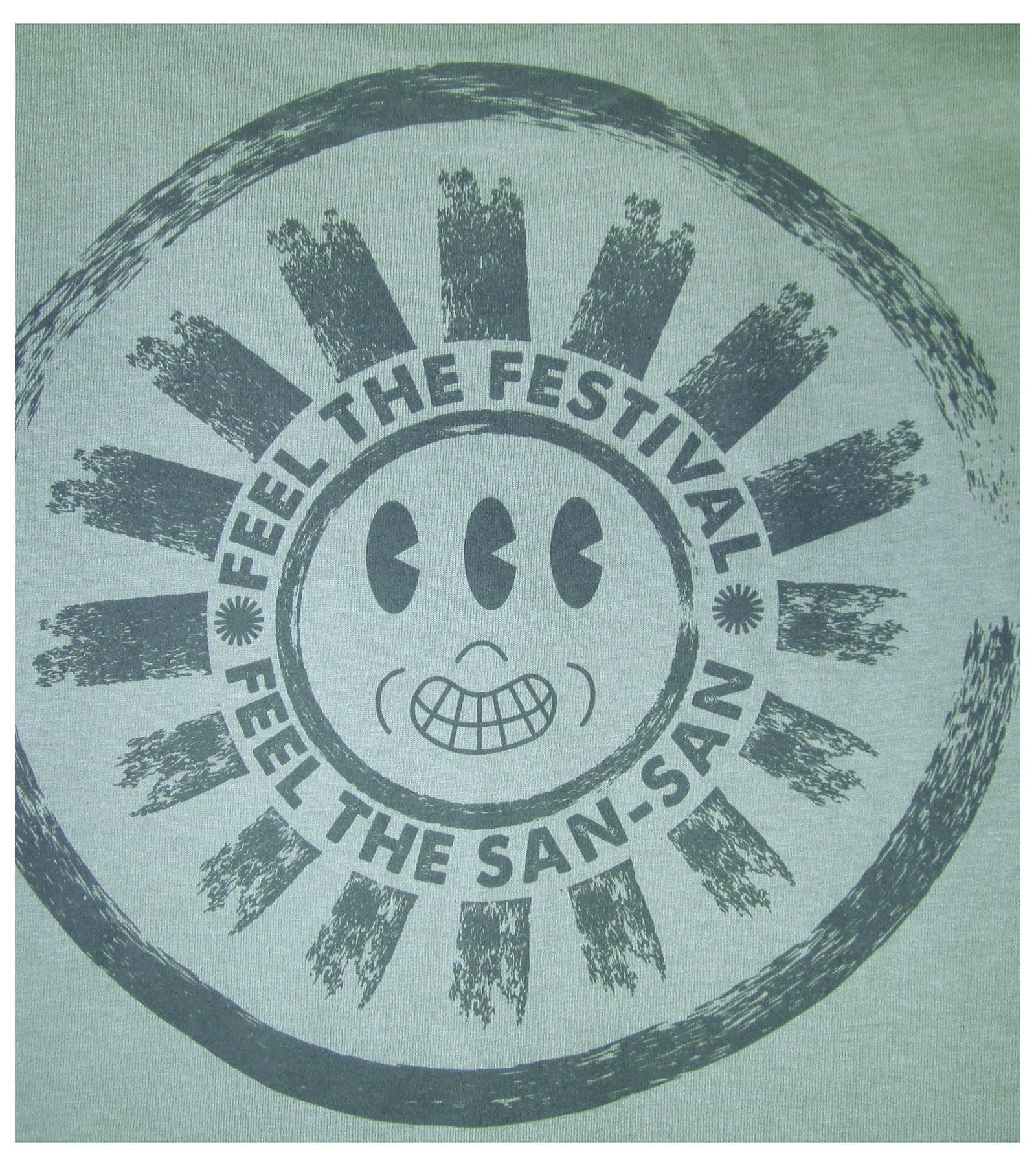 Feel the San green T-shirt