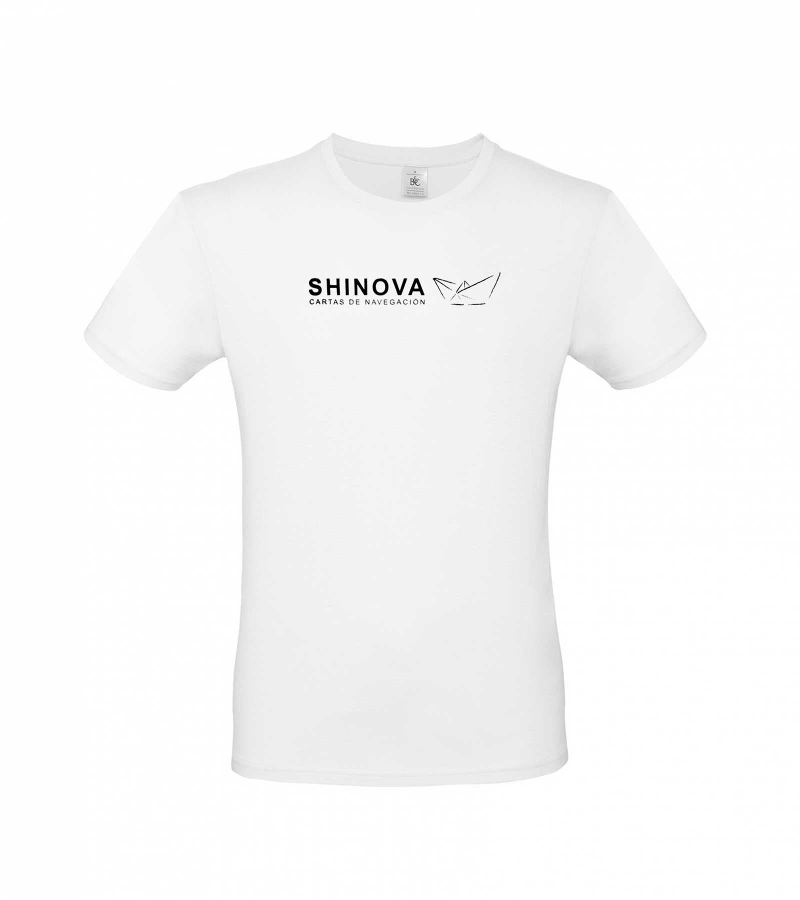 Camiseta cartas de navegación blanca