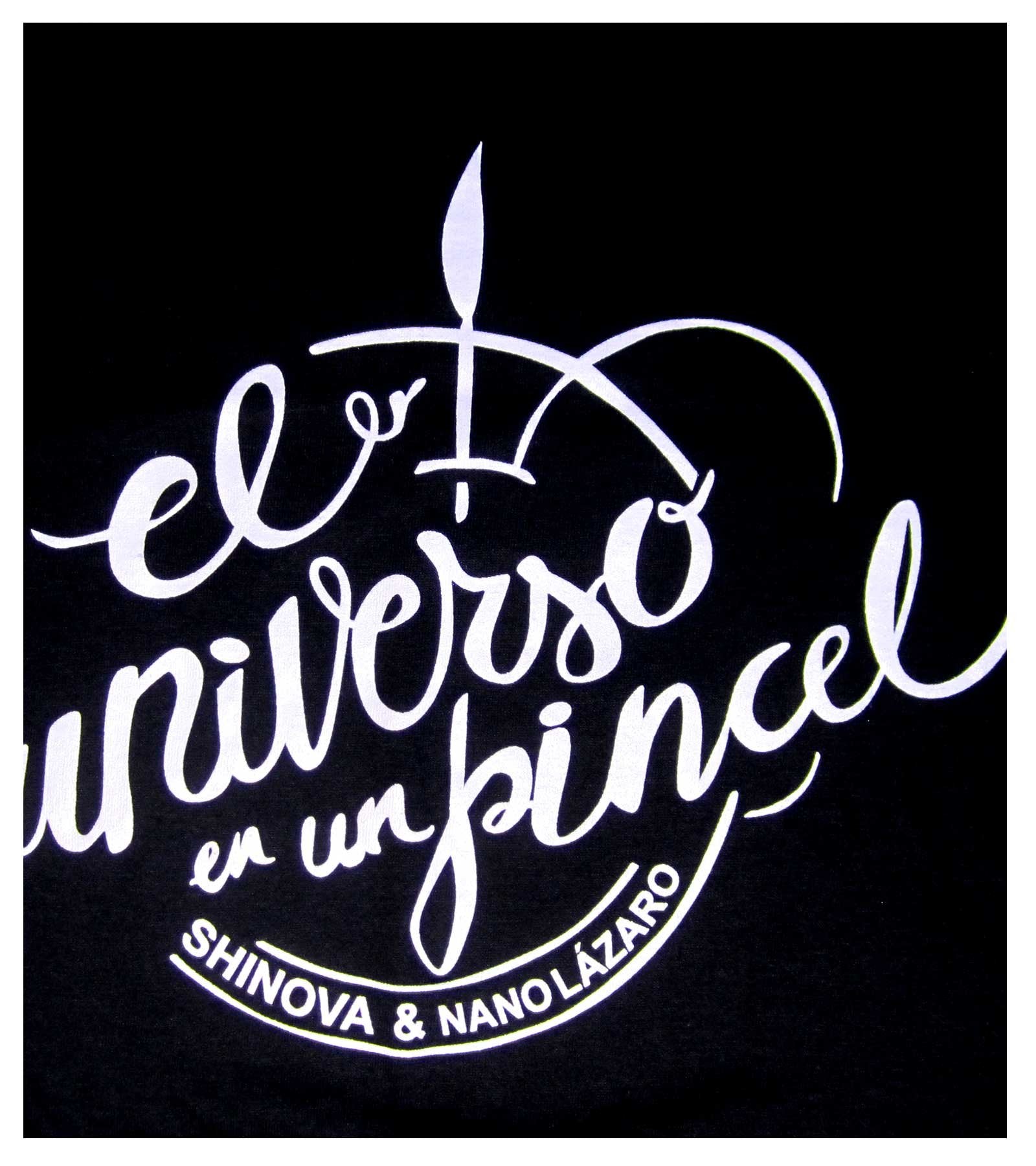 Camiseta universo en un pincel