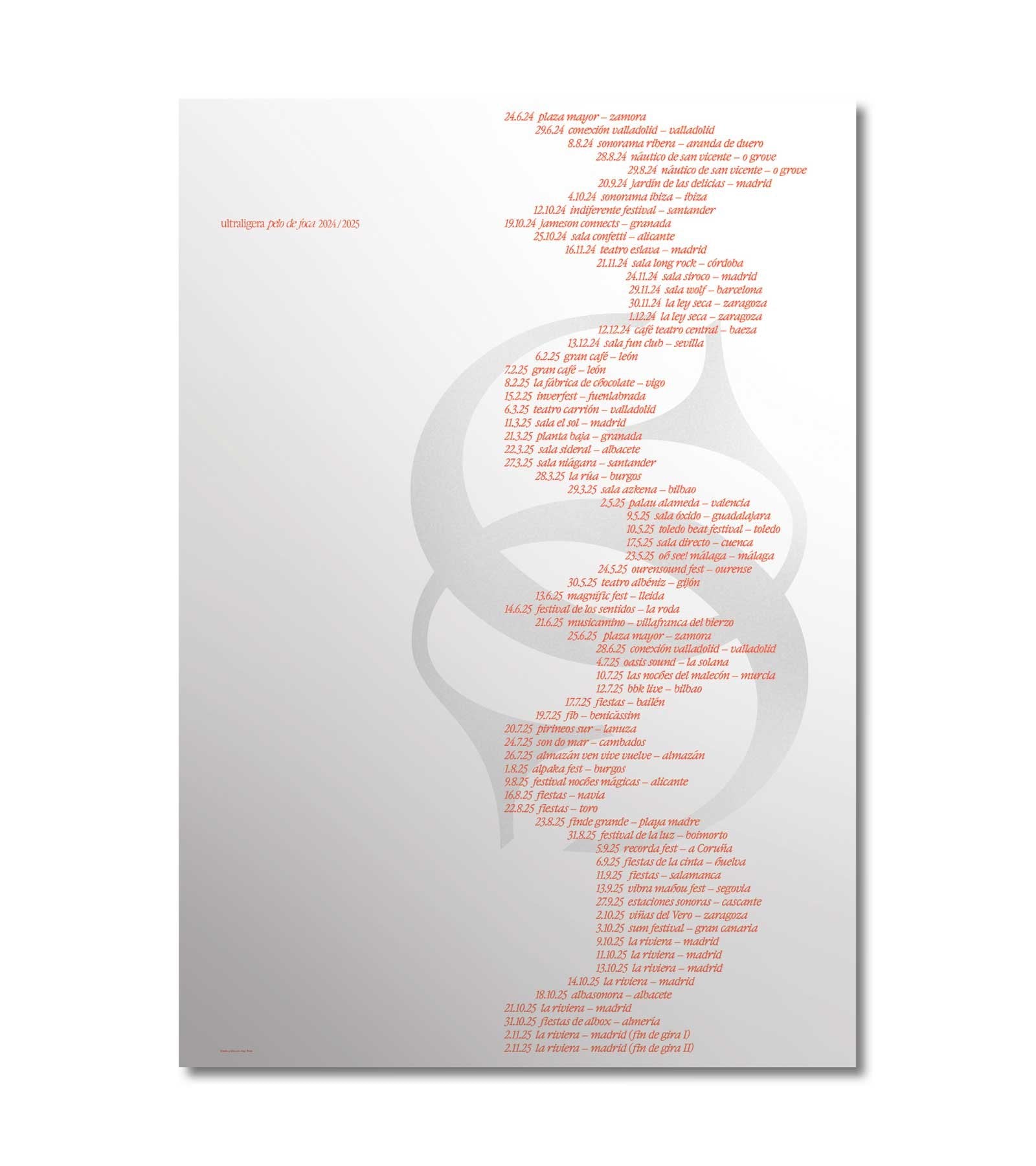 Poster gira pelo de foca (firmado)