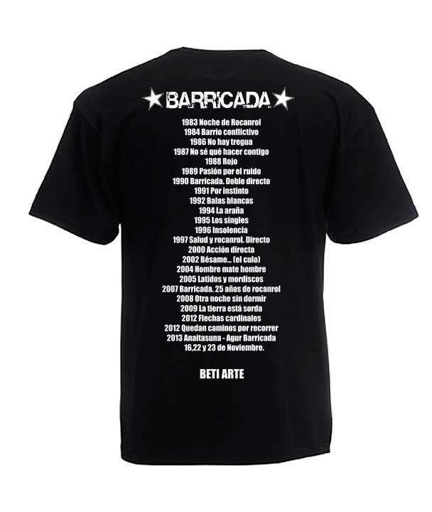 Camiseta Agur Barricada