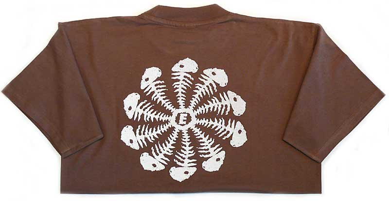 Camiseta Marrón Raspa Circular