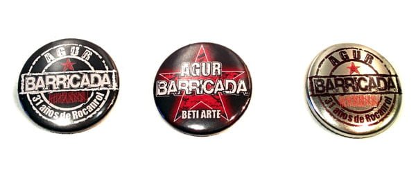 Pack de Chapas Agur Barricada