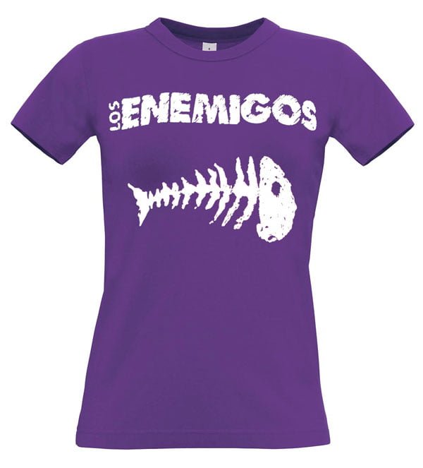 Camiseta Mujer Raspa Morada