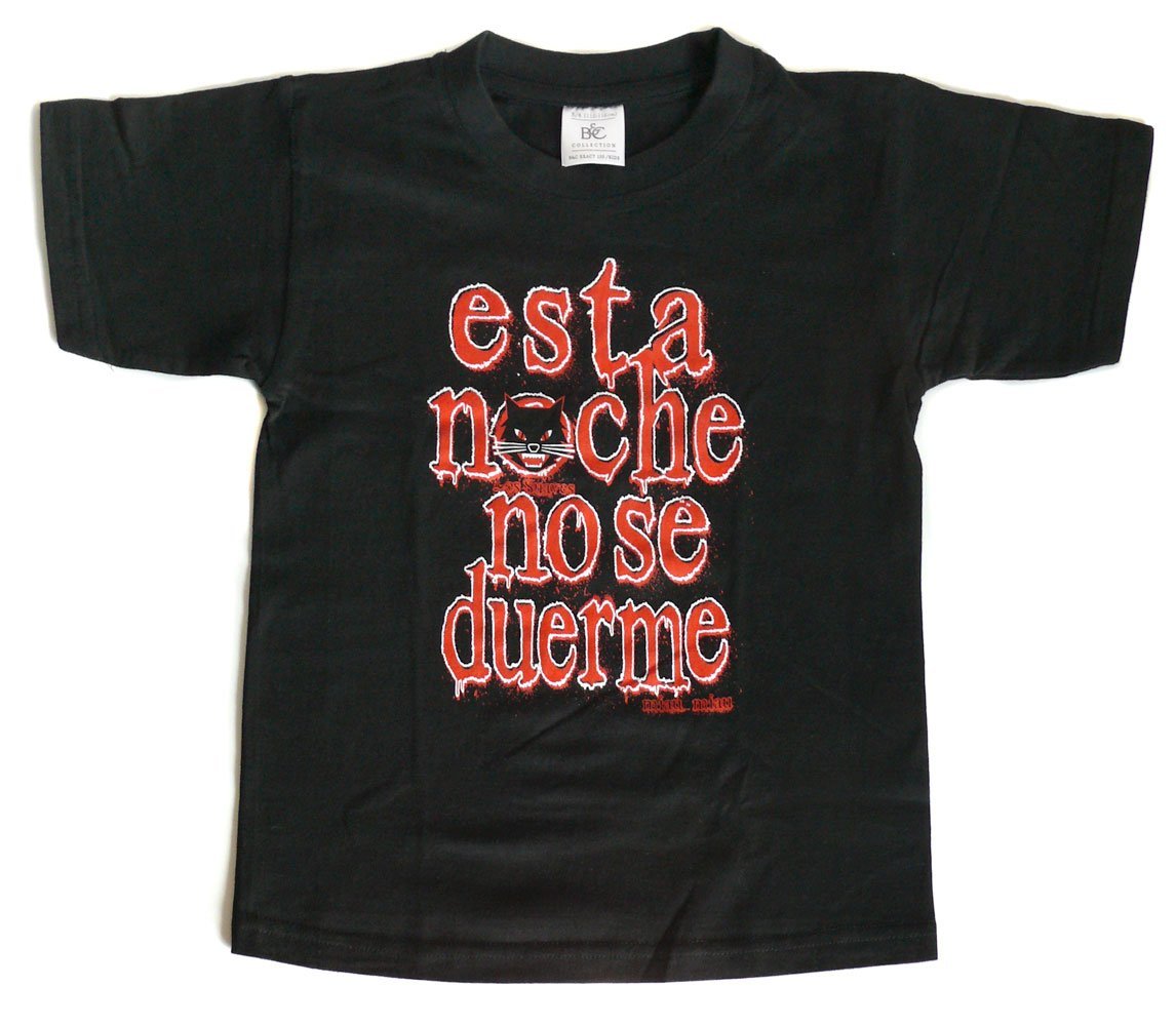 Camiseta de niños "esta noche..." Negra