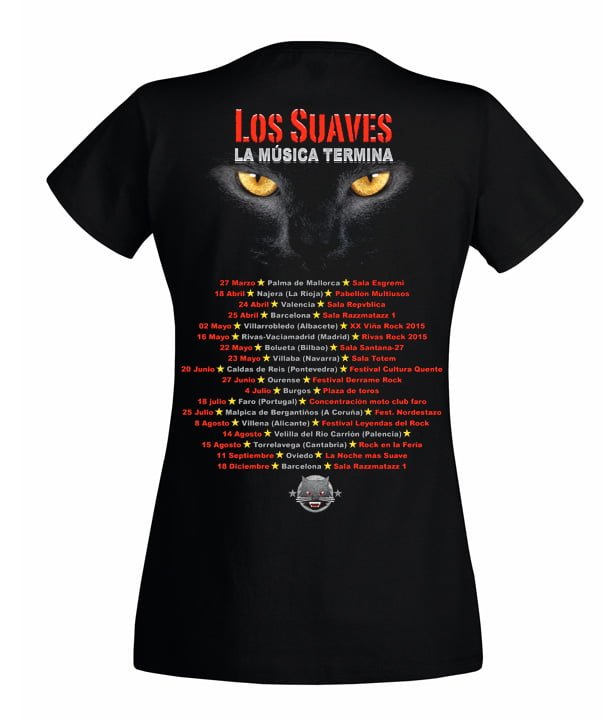 Camiseta de mujer La música termina